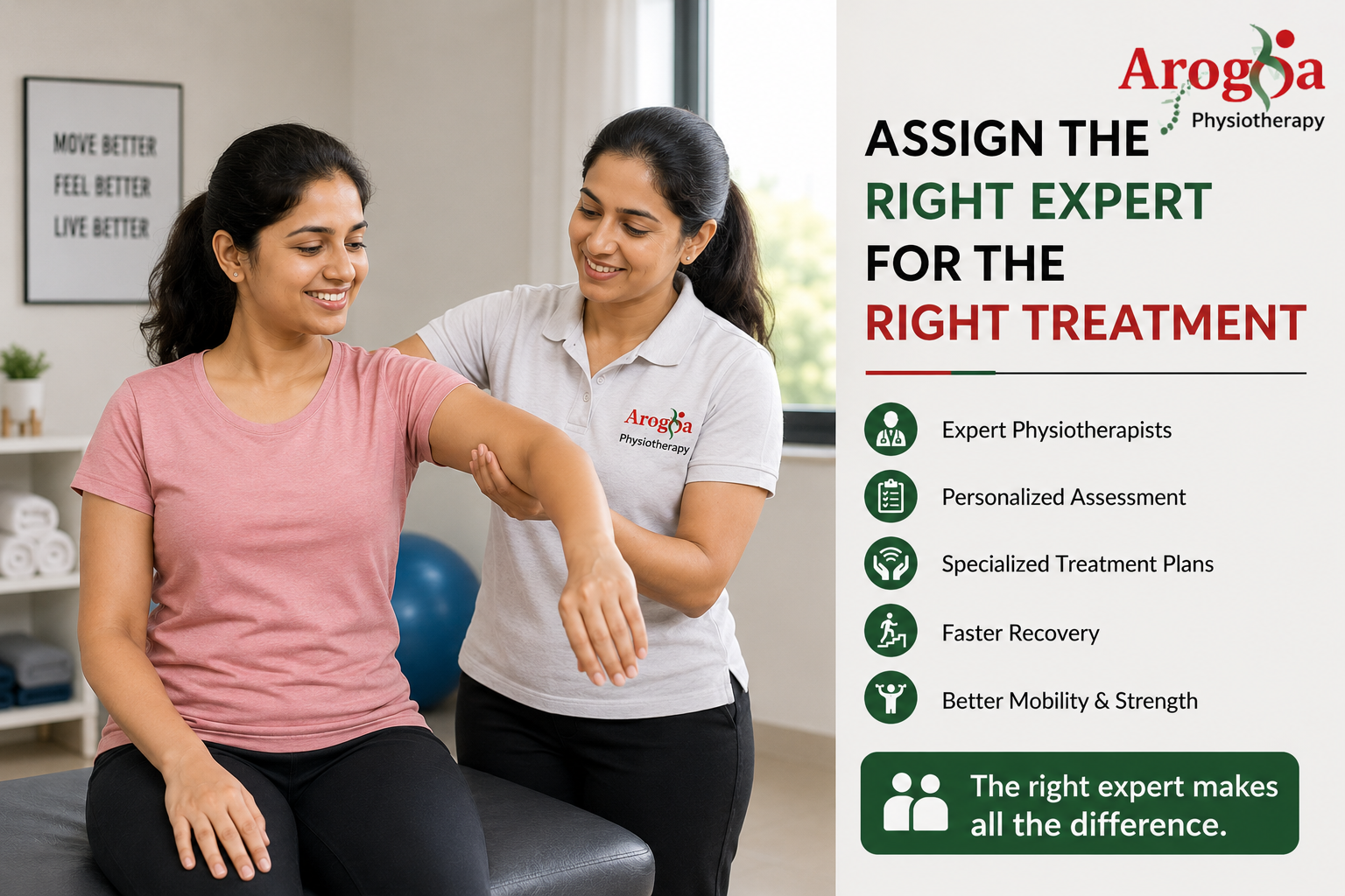 Indian male physiotherapist treating an Indian male patient