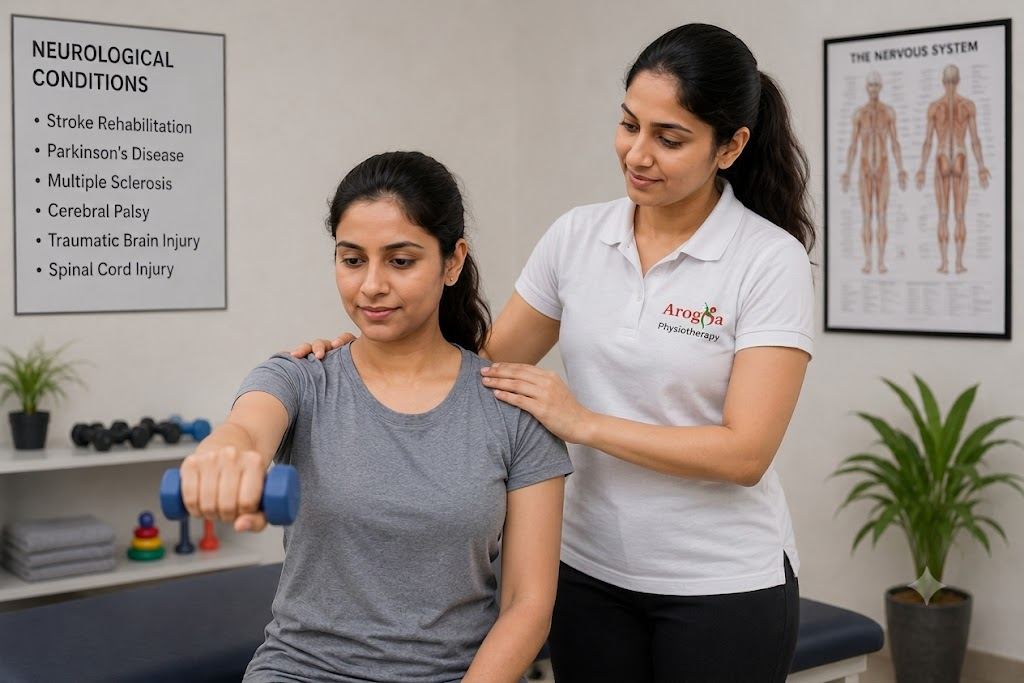 Indian female physiotherapist supporting an Indian female patient during leg therapy